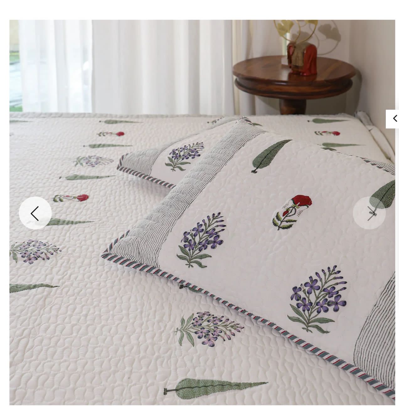 Handcrafted Quilted Cotton Bedcovers – Queen Size Bedding India - Aavya Homes