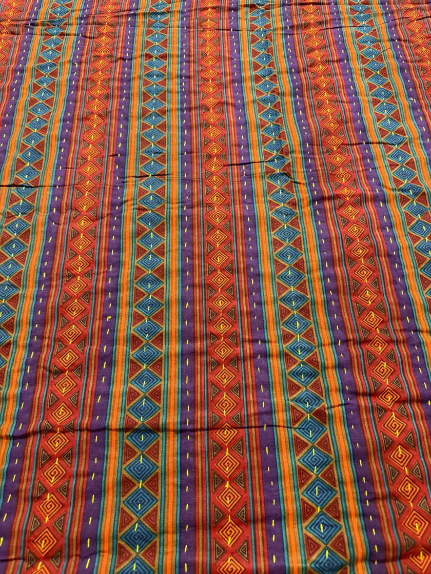 Bold and Beautiful | Handstitched Kantha Bedcover|Aavya Homes - Aavya Homes