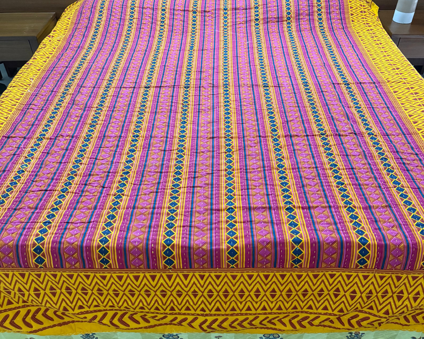 Yellow Says Hello | Handstitched Kantha Bedcover|Aavya Homes - Aavya Homes