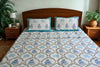 Coastal Fern – Slub Cotton Bedcover for Summer Homes | Handmade in India - Aavya Homes