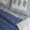 Indigo bloom Cotton Bedcover | Lightweight all weather Handcrafted Throw – Aavya Homes - Aavya Homes