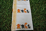 Jungle Parade – hand block printed Soft Cotton Bath Towel (Quick Dry, 100% Cotton) for kids 🦁🦒🐘 - Aavya Homes