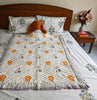 Lion love 🦁 - Organic Cotton Baby Quilt (Newborn, 0 - 3 years) - Aavya Homes