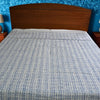 Neel Taal - Kantha bedcover| Hand - Stitched Cotton overlay in Blue – Aavya Homes - Aavya Homes