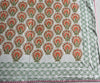 Peach Blossom Charm – Double Bed Hand Block Printed Cotton Dohar 🌿🌸 (3 - Layer All season Quilt) - Aavya Homes